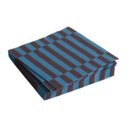 Pattern Lunch Stripe servett 33x33 cm 20-pack, Anthracite-bordeaux pillar