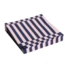 Pattern Lunch Stripe servett 33x33 cm 20-pack, Light pink-dark blue pillar