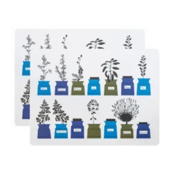 Persons kryddskåp bordstablett 30x40 cm 2-pack, Blå