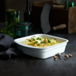 Pillivuyt lasagnefat vit, 24x24 cm
