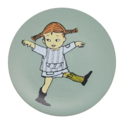 Pippi Cirkus tallrik Ø20 cm, Grön