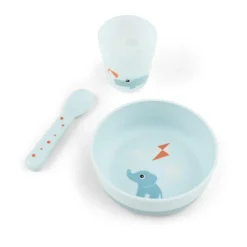 Playground foodie first meal servisset 3 delar, Blue