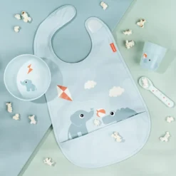Playground foodie first meal servisset 3 delar, Blue