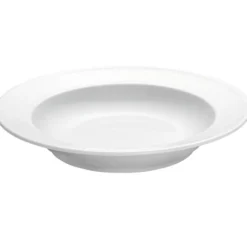 Plissé djup tallrik Ø 22cm, Vit