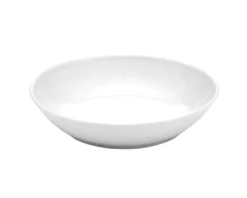 Plissé Sallad/Pastatallrik 23 cm, Vit