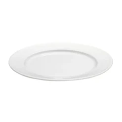 Plissé tallrik Ø 20 cm, Vit