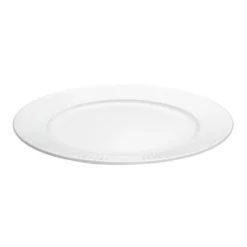 Plissé tallrik Ø 22 cm, Vit