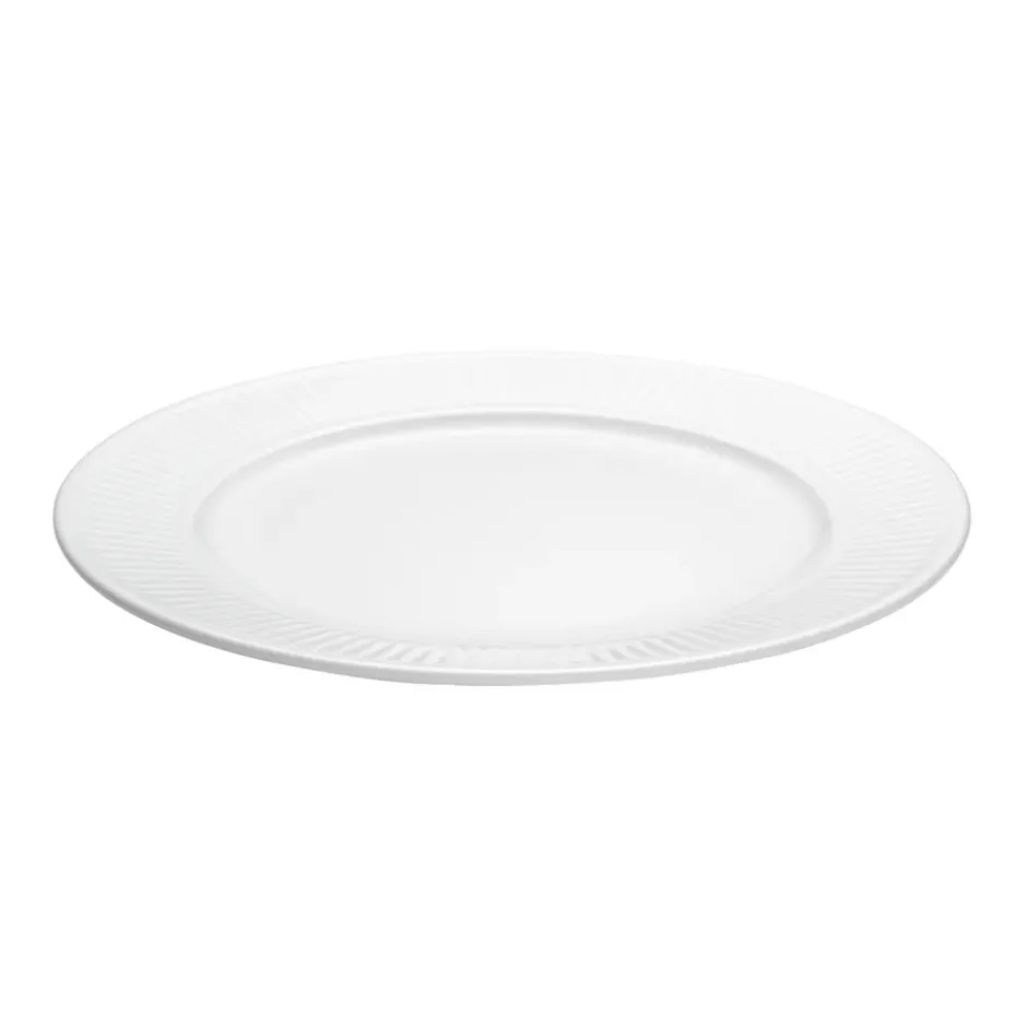 Plissé tallrik Ø 22 cm, Vit