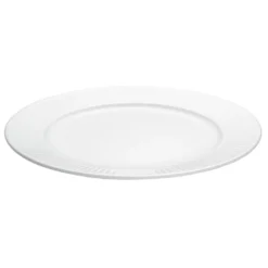 Plissé tallrik Ø 26 cm, Vit