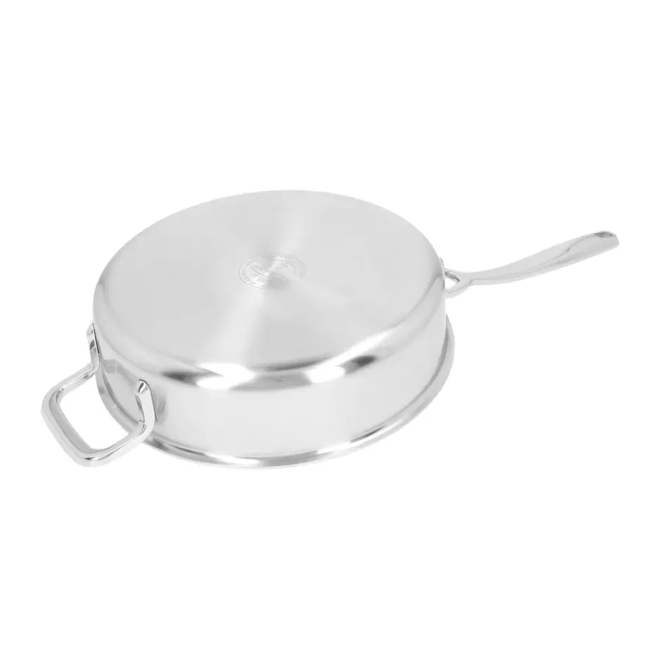 5-Plus traktörpanna med lock rostfritt stål, Ø24 cm