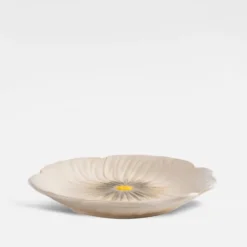 Poppy assiett 20,5x21 cm, Beige