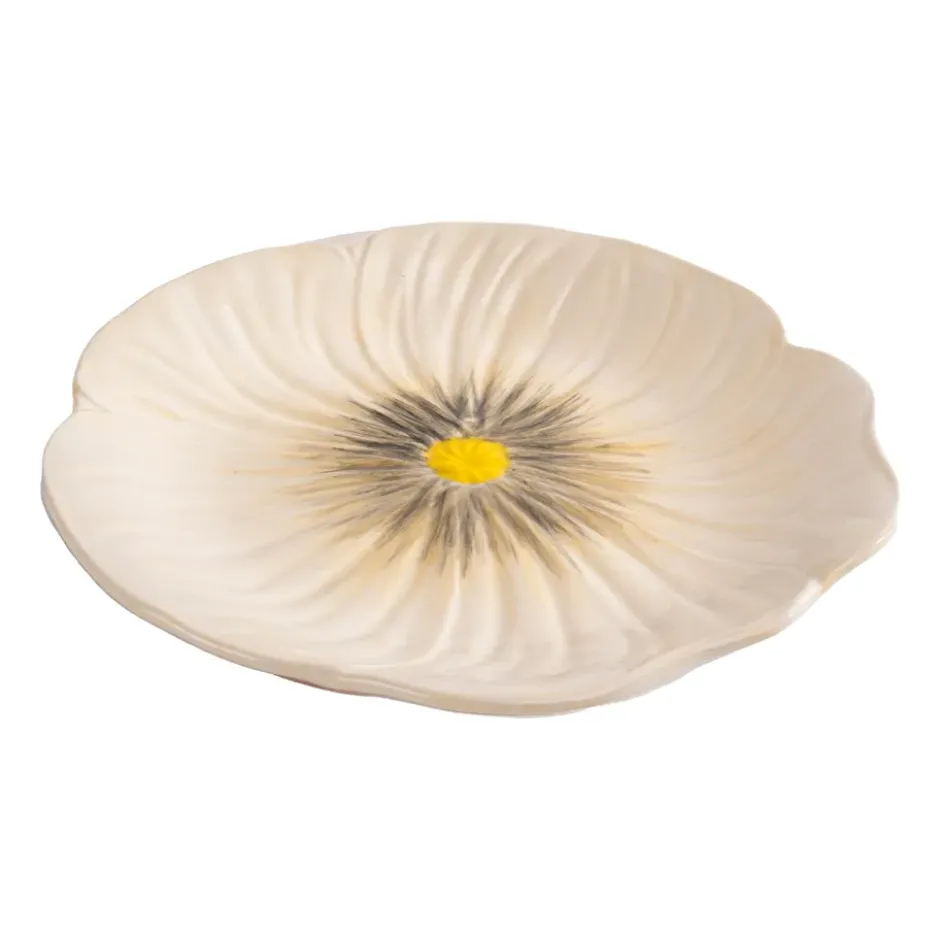Poppy assiett 20,5x21 cm, Beige