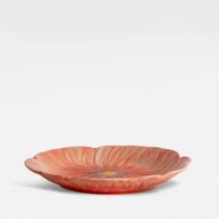 Poppy assiett 20,5x21 cm, Röd