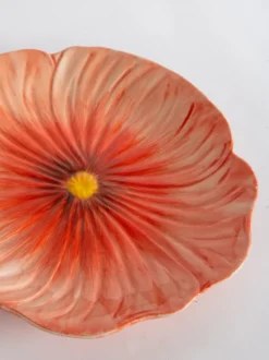 Poppy assiett 20,5x21 cm, Röd