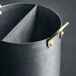 Presentation organiserare Ø14 cm, Rostfritt stål-mässing