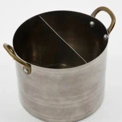 Presentation organiserare Ø14 cm, Rostfritt stål-mässing