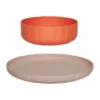 Pullo tallrik & skål 2 delar, Rose-apricot