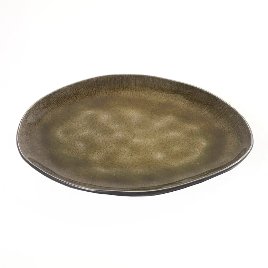 Pure oval tallrik medium, Green