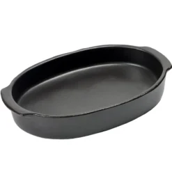 Pure oval ugnsform L, Black