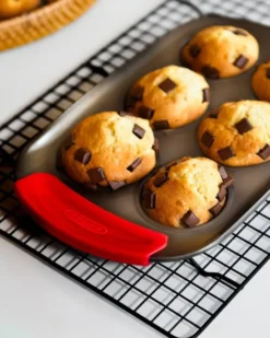 Pyrex Asimetria muffinsform, Silikon, rektangulär, 6 muffins