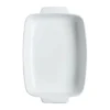 Pyrex rektangulärt fat keramik vit, 35x25 cm