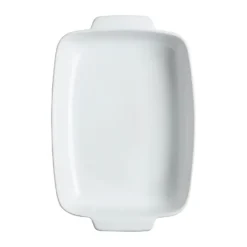 Pyrex rektangulärt fat keramik vit, 35x25 cm