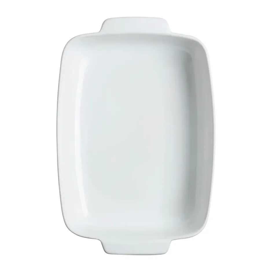 Pyrex rektangulärt fat keramik vit, 35x25 cm