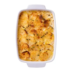 Pyrex rektangulärt fat keramik vit, 35x25 cm