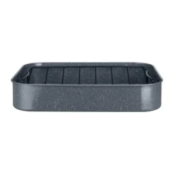Quantanium Finish ugnsform, Grå, med galler, 41,6x31,8 cm
