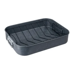 Quantanium Finish ugnsform, Grå, med galler, 41,6x31,8 cm