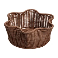 Rattan Round korg, Dark brown, 23 cm