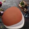 Raw bordstablett läder, Cinnamon brown buffalo