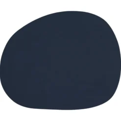 Raw bordstablett läder, Dark blue buffalo (mörkblå)