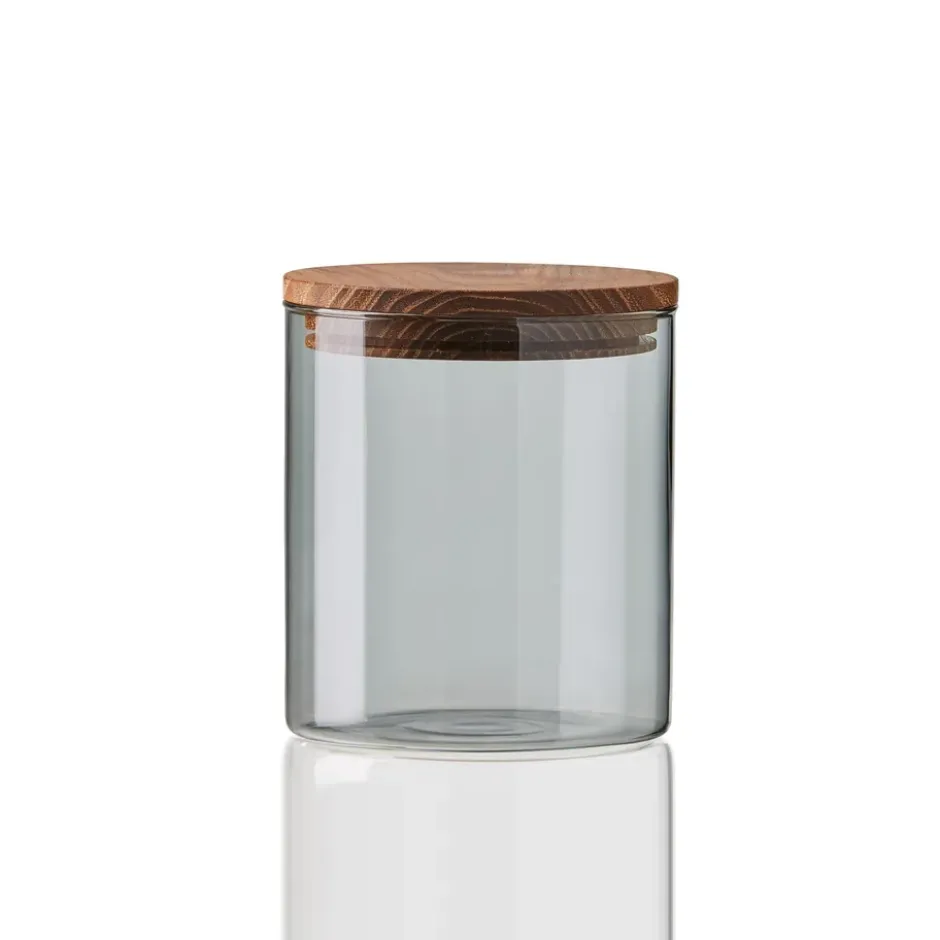 Raw glasburk smoke med trälock, liten