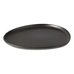 Raw Organic lunchtallrik 24x21 cm, Titanium Black