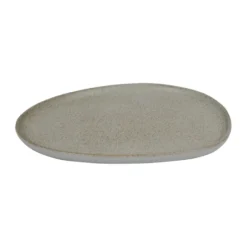 Raw Organic lunchtallrik 24x21 cm, Sandy beige