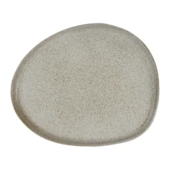 Raw Organic lunchtallrik 24x21 cm, Sandy beige