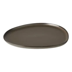 Raw Organic tallrik 29x25 cm, Metallic Brown