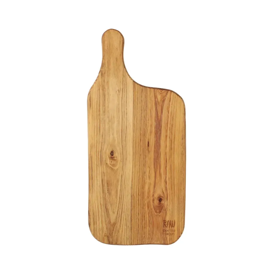 Raw skärbräda teak, 37,5x17 cm