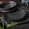 Raw tallrik Ø20 cm, Titanium black