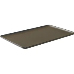 Raw tallrik 31,5x20 cm, Metallic brown