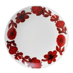 Röd Aster tallrik, Ø 22 cm