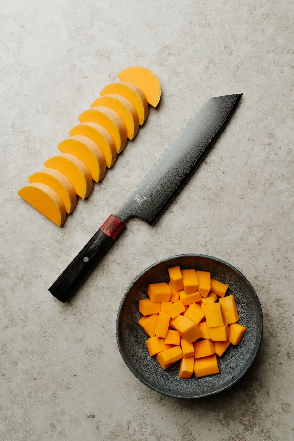 Rei kiritsuke, Röd-svart, DLC, 20 cm
