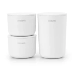 ReNew förvaringsburkar 3-pack, Vit