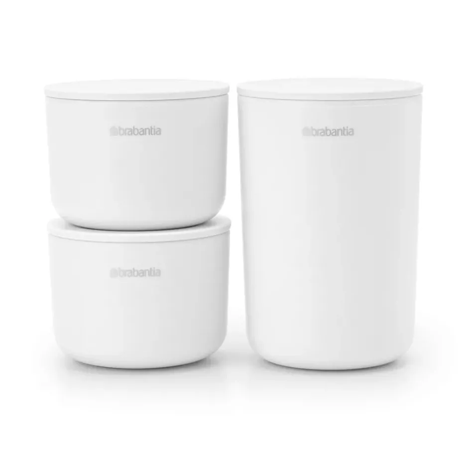 ReNew förvaringsburkar 3-pack, Vit