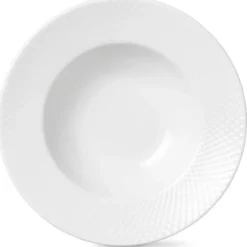 Rhombe djup tallrik vit, Ø 24,5 cm