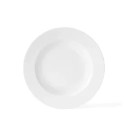 Rhombe djup tallrik vit, Ø 23 cm