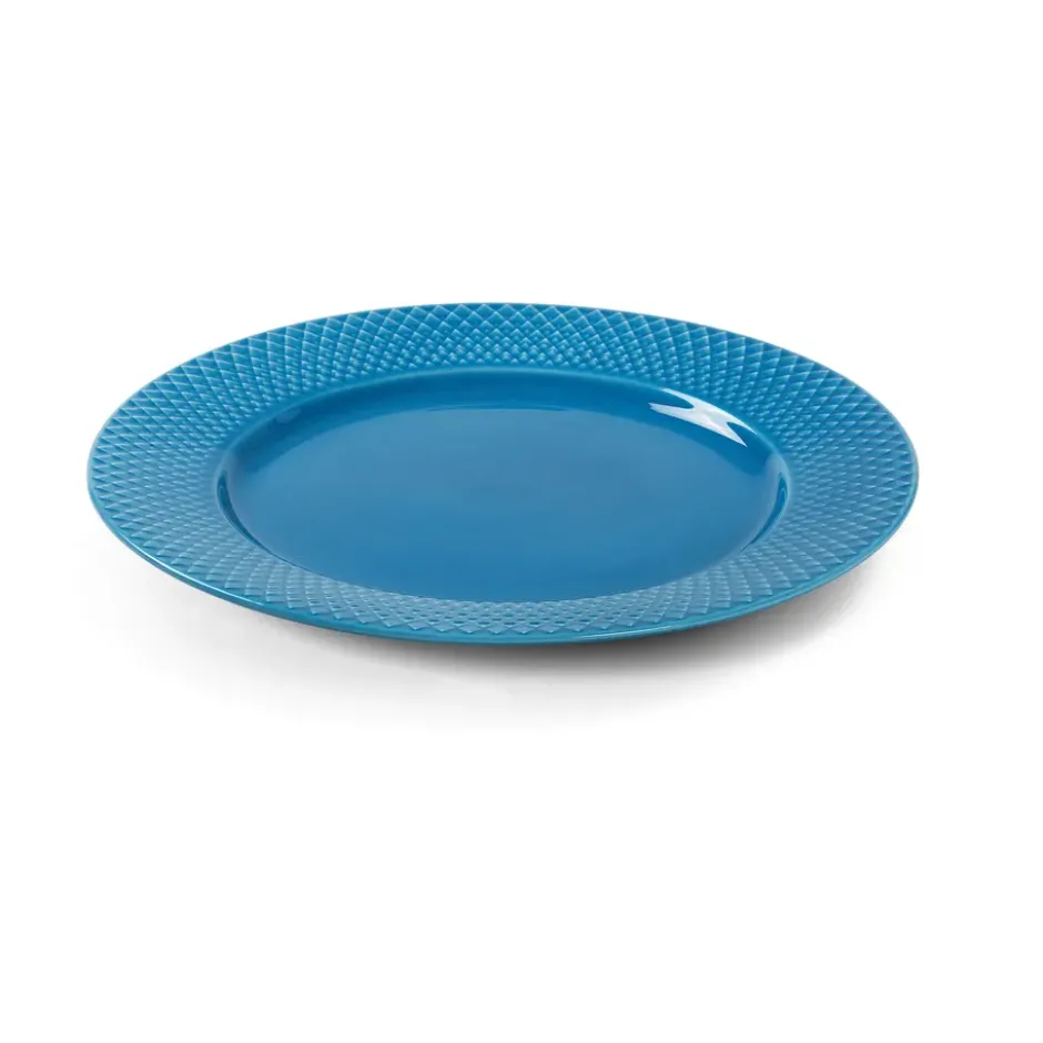 Rhombe tallrik Ø27 cm, Blå