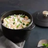 Rice cocotte gjutjärnsgryta 1,6 L, Svart