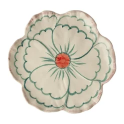 Rice Flower tallrik Ø19,5 cm, Pink border